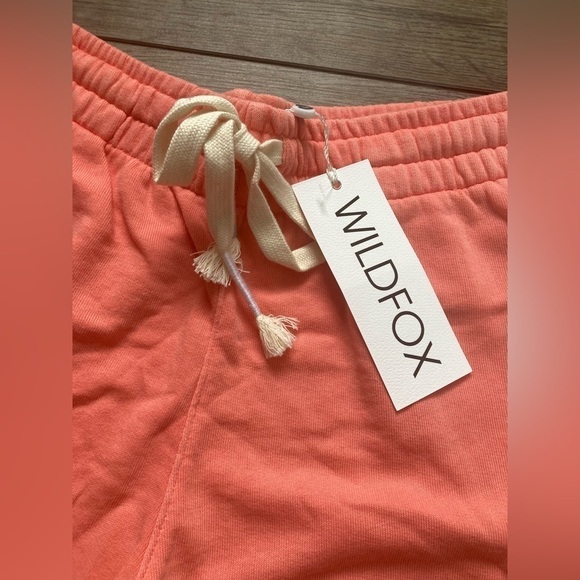 Wildfox Del Sol Johnny French Terry Bermuda Short Shell Pink Medium NWT - Picture 9 of 9